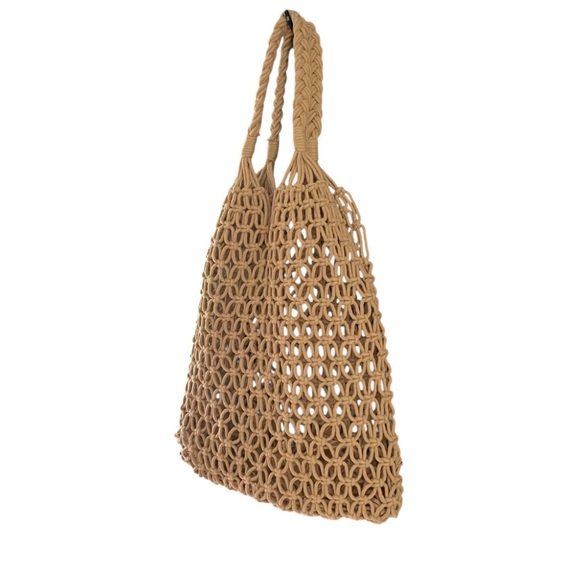 Summer Market Tote Beach Bag Open Weave - Picture 4 of 8